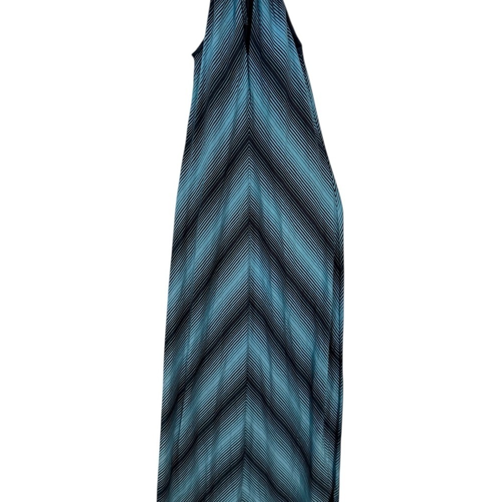 Patagonia Blue and Black Halter Maxi Dress